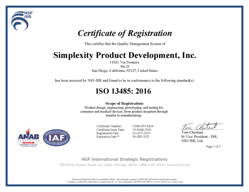 ISO 13485 Certification