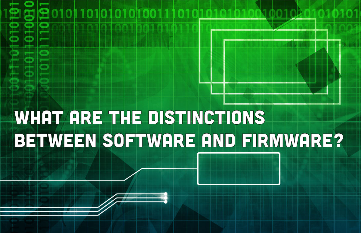 Distinctions between software and firmware